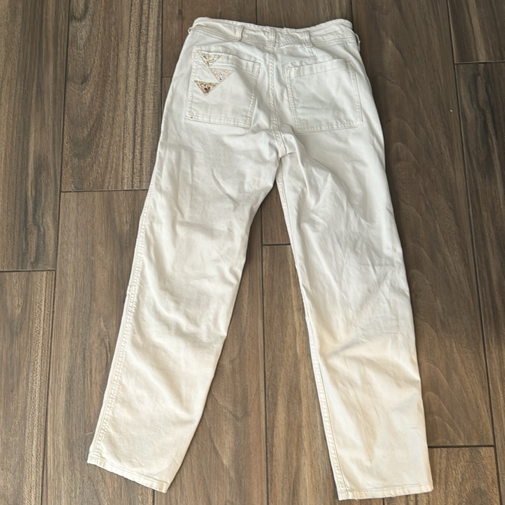 Anthropologie Pilcro The Wanderer Pant Patchwork Painter Paint Size 26 - Picture 5 of 7
